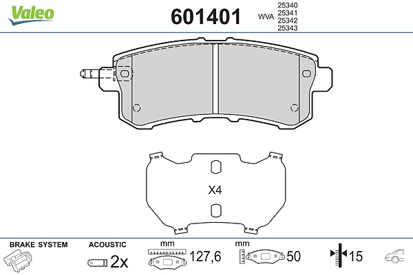 BRAKE PADS REAR NISSAN PATROL III (Y62)